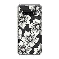Kate Spade Defensive Hardshell Case for Galaxy S10 Plus - Hollyhock Cream/Clear