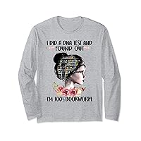 I Did A DNA Test And Found Out 100% Bookworm Librarian Women Long Sleeve T-Shirt