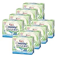 [Case Sale ] Moony Baby Wipe Soft Material, 99% pure water, Replacement 80 eachx 24 packs(1920 each)