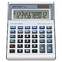 Victor 6500 6500 Executive Desktop Loan Calculator, 12-Digit LCD