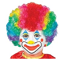 Kid's Rainbow Clown Synthetic Wig - Fits Most Children, 1 Piece - Perfect for Clown Costume Accessory for Parties and Events