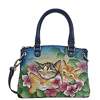 Anna by Anuschka Women's Hand-Painted Genuine Leather Small Satchel
