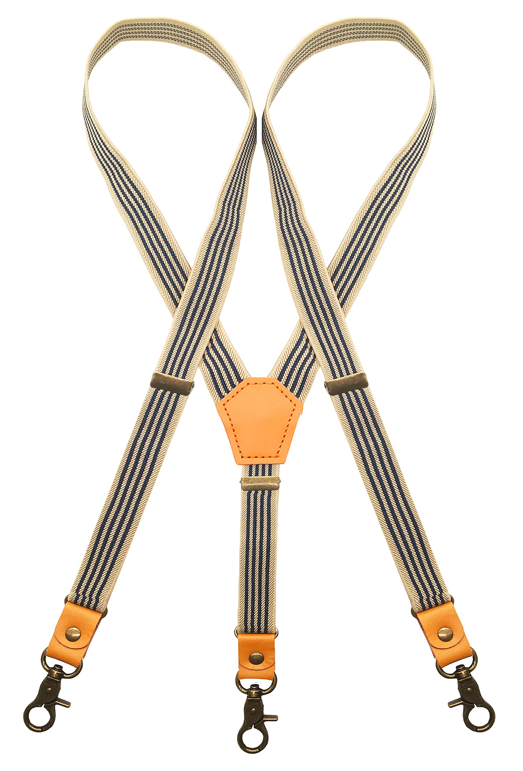 Mua MENDENG Adjustable Suspenders for Men Bronze Metal Clips