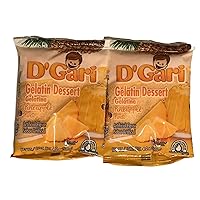 D Gari pack of 2 Piña Gelatin 4.2oz, Prepare with water, Quick Snacks, Pineapple Dessert, Gelatin, Mix, Mexico, Powder