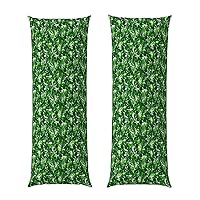 Monstera Deliciosa Banana Palm Digital Printing Body Pillow Case Hidden Zippe Soft for Hair and Skin 20 x 54 inches
