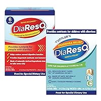 DiaResQ Gentle Diarrhea Relief & Immunity Support Drink Mix for Toddlers (1+ Years) + Adult's Rapid Recovery Drink Mix