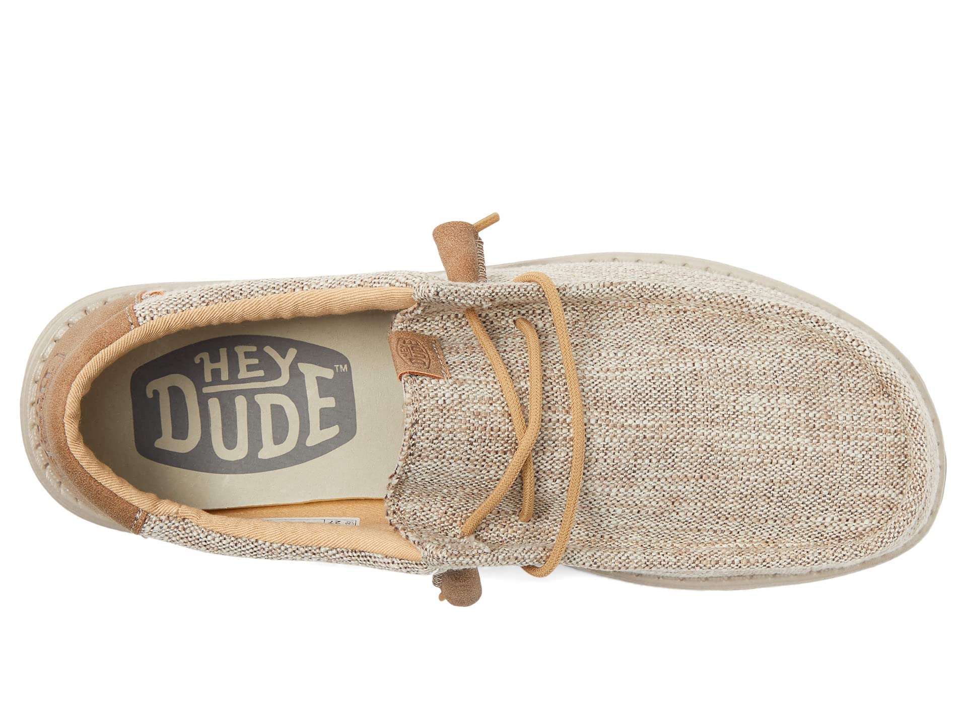 Hey Dude Wally Ascend Woven Loafer for Men, and Women - Textile Upper, Lace Detailing, Slip-On Style, and Round Toe Design