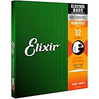 Elixir® Strings Nickel Plated Steel with NANOWEB® Coating, Custom Bass 6th String Single, Medium C (.032)