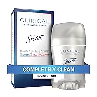 Clinical Strength Antiperspirant and Deodorant for Women Invisible Solid, Completely Clean Scent, 72-hr Sweat Protection, 1.6 oz