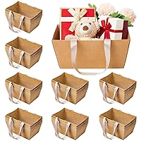 Pinkunn 48 Pcs Basket for Gifts Empty DIY Bulk Party Gift Basket Kit with Handles Market Trays for Gift Packages Wrapping Wedding Party Anniversary Display (12.6 x 9.8 x 6 In)