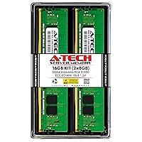 A-Tech 16GB Kit (2x8GB) DDR4 2666MHz PC4-21300 ECC RDIMM 1Rx8 1.2V Single Rank ECC Registered DIMM 288-Pin Server & Workstation RAM Memory Upgrade Modules (A-Tech Enterprise Series)