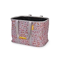 Joseph Joseph Hold-All Max Collapsible 55L Washing Laundry Basket Bag, Durable Fabric, Moisture Resistant, Peach Blossom