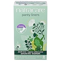 Natracare Natural Organic Thong Style Panty Liners, Made with Certified Organic Cotton, Ecologically Certified Cellulose Pulp and Plant Starch (1 Pack, 30 Liners Total)