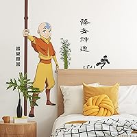 RMK5269GM Avatar Aang Peel and Stick Wall Decals, red, Black, Yellow, Green