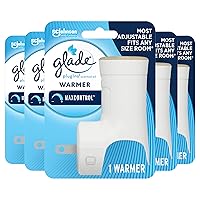 Glade PlugIns Air Freshener Warmer, Scented and Essential Oils for Home and Bathroom, Up to 60 Days on Low Setting, 5 Count