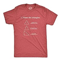 Mens Name The Triangles Funny Math T Shirt Sarcasm Novelty I Love Math Graphic