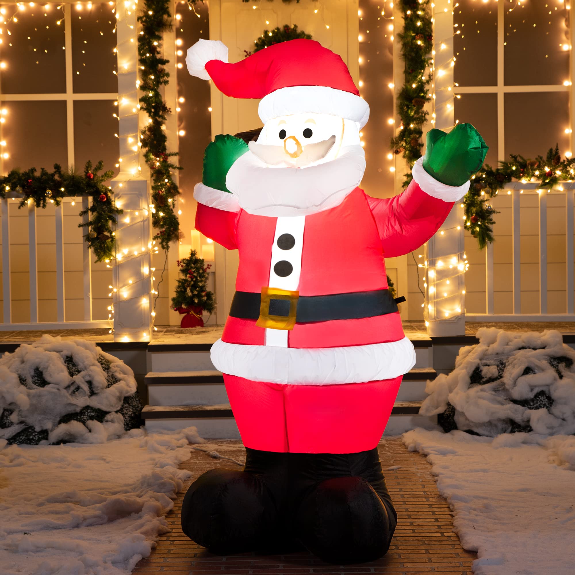 Mua Joiedomi 6 FT Christmas Inflatables Santa Claus, LED Light Up ...