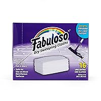 Fabuloso Dry Cloths, 16ct | Dry Sweeping Pads, for Use with Fabuloso Dry + Wet Sweeper for Bold and Bright Cleaning Experience | Clean Your Floors with Ease