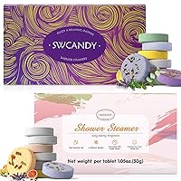 Aromatherapy Shower Steamers Stocking Stuffers for Women Christmas Gifts - Swcandy 8 Pcs Bath Bombs Birthday Gifts for Women, Shower Bombs with Essential Oils, Self Care Relaxation Home SPA Lavender