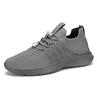 BXYJDJ Men's Walking Shoes Slip-on Sneakers Casual Running Shoes Mesh Tennis Gym Travel Jogging Workout Breathable Lightweight