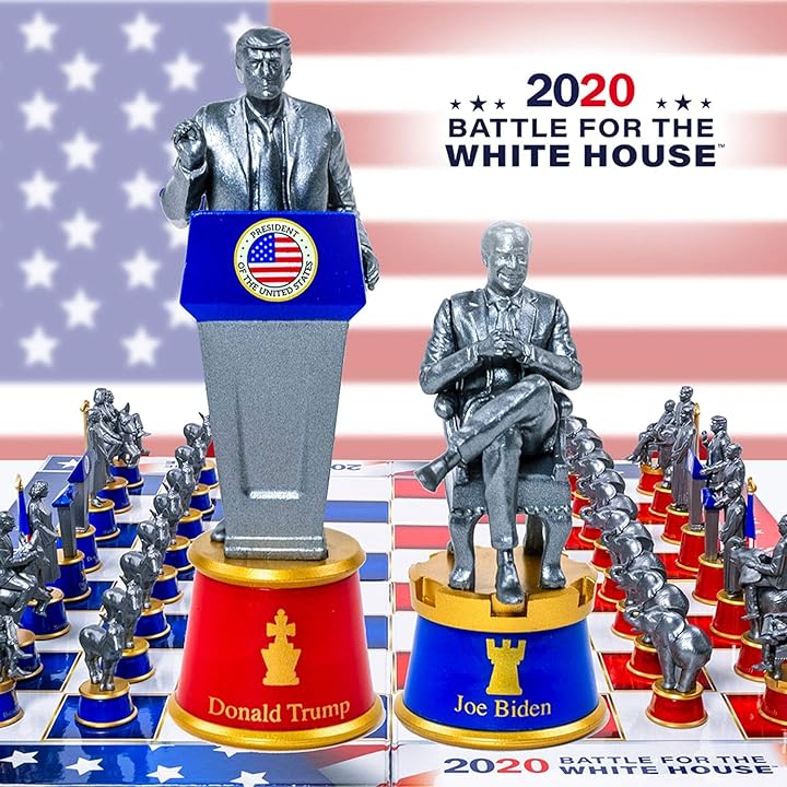 BulbHead 2020 Battle For The White House Chess Set 