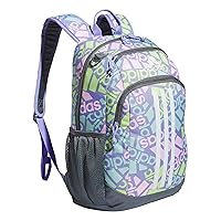 adidas Creator 2 Backpack, Adi Multi Collage Light Purple/Onix Grey/White, One Size