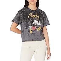 Disney Characters Vintage Mickey Women's Fast Fashion Short Sleeve Tee Shirt