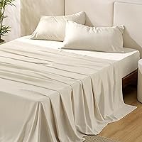 Queen Sheets, Rayon Derived from Bamboo, Queen Cooling Sheet Set, Deep Pocket Up to 16