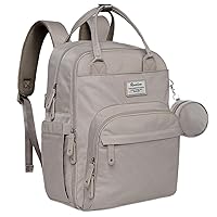 RUVALINO Diaper Bag Backpack - Multifunction Travel Back Pack Maternity Baby Changing Bags, Diaper Changing Totes, Large Capacity, Waterproof and Stylish, Baby Travel Essential, Clay