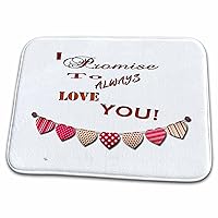 3dRose A Promise of Love is Putting it on The line, and a... - Bathroom Bath Rug Mats (rug-356699-1)