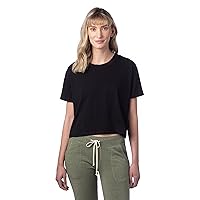 Alternative Women's Cropped T Shirt, Go-To Cotton Headliner Cropped Tee
