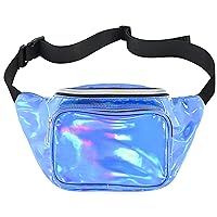 Shiny Neon Fanny Bag for Women Rave Festival Hologram Bum Travel Waist Pack