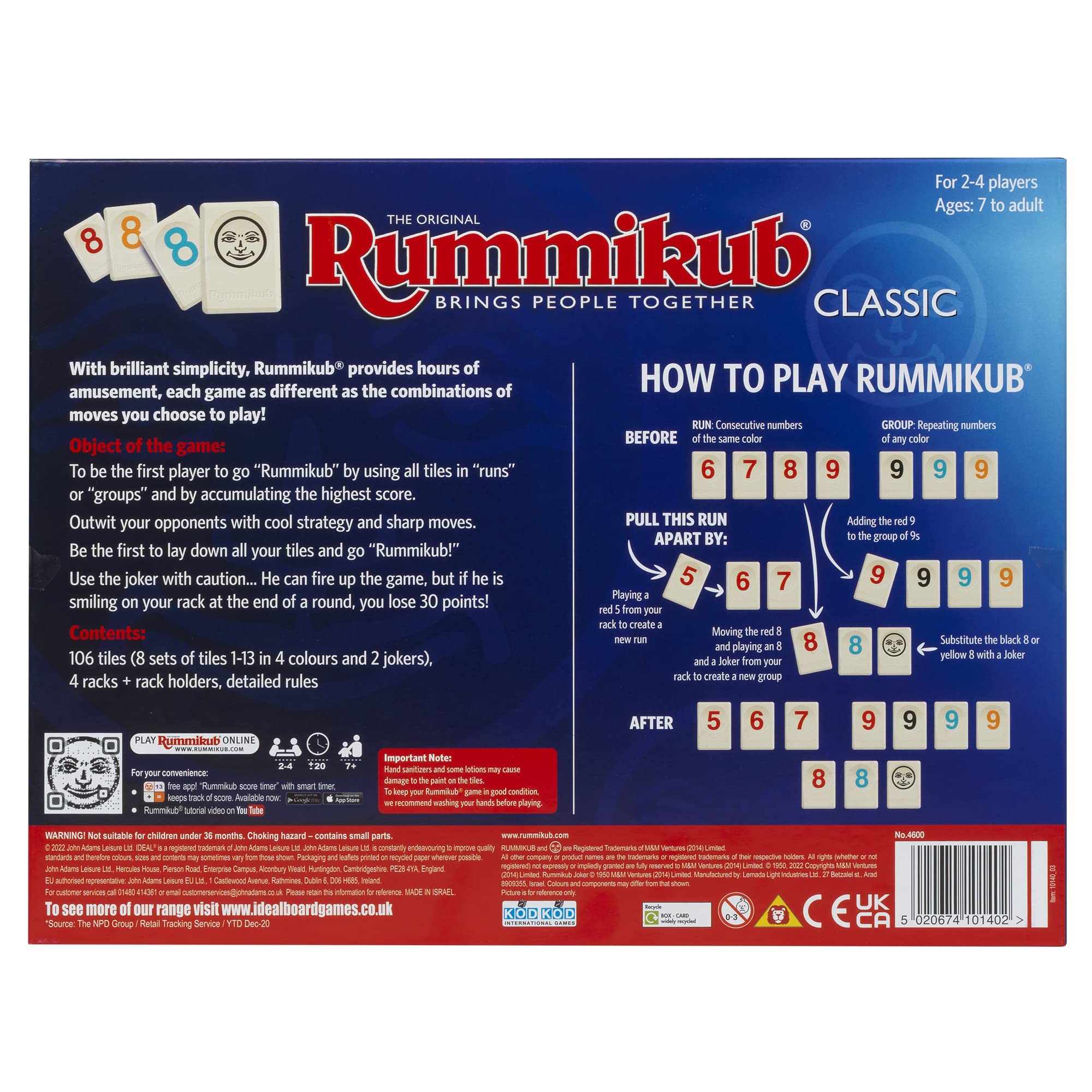 The Original Classic Rummikub Game