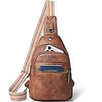 Sling Bag For Women Men Crossbody Shoulder Tote Blet Bags Backpack Fanny Pack Travel Purse Faux Leather