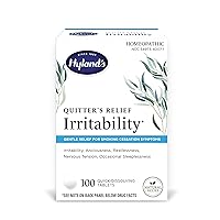 Hyland’s Quitter's Relief, Irritability, Gentle Relief for Smoking Cessation Symptoms, 100 Tablets