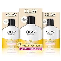Olay Complete Lotion Moisturizer with Sunscreen SPF 15 Normal, 6.0 Fluid Ounce, 3 Count