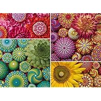 Ravensburger Color Your World Series: Mandala Blooms 500 Piece Jigsaw Puzzle for Adults - 80688 - Handcrafted Tooling, Made in Germany, Every Piece Fits Together Perfectly