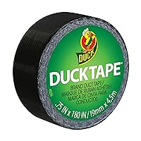 Duck Tape Mini Roll Black 19mm x 4.5m. Repair, craft, personalise, decorate and educate