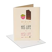 American Greetings Funny Wedding, Bridal Shower or Engagement Card (Chocolate Strawberry)