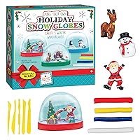 Creativity for Kids Make Your Own Holiday Snow Globes - Holiday Crafts for Kids, Create 3 DIY Snow Globes, Christmas Activities for Kids Ages 6-8+