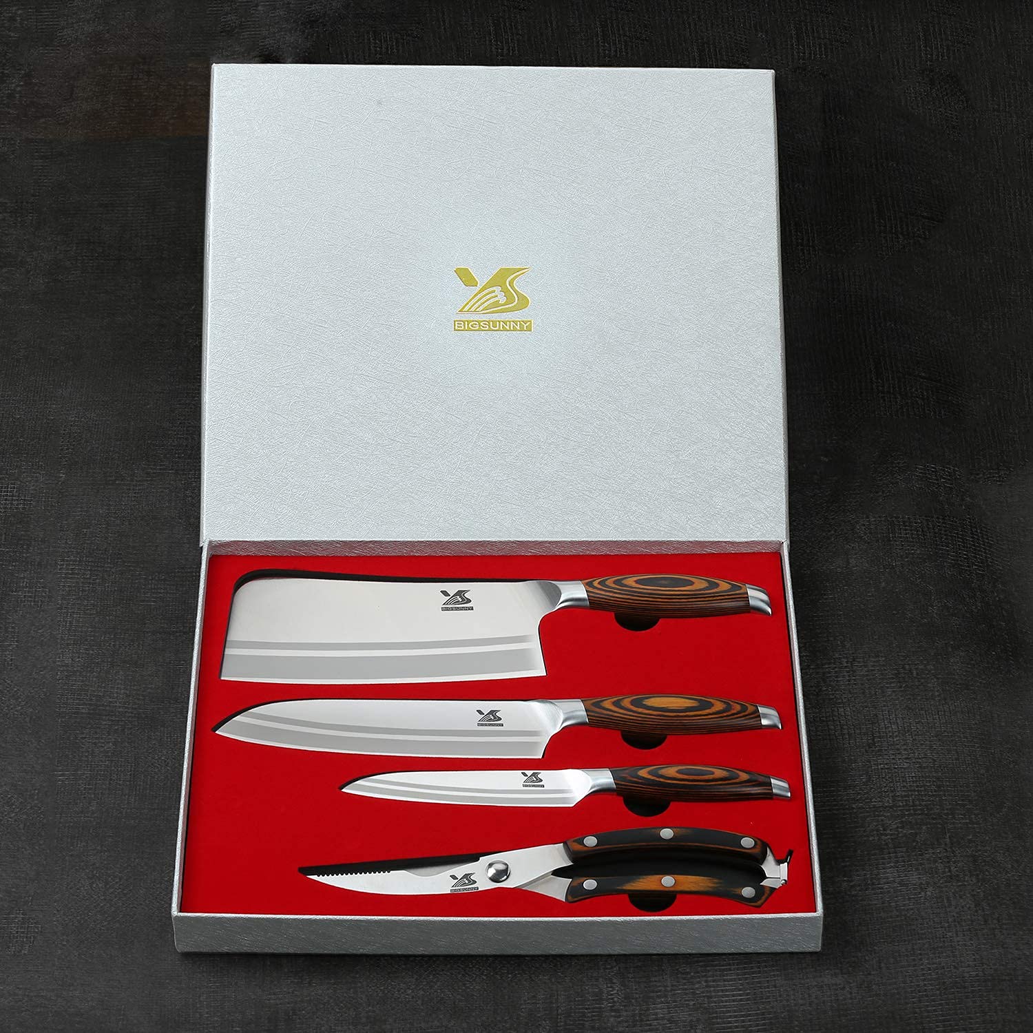 MSY BIGSUNNY 4 Pieces Kitchen Knife Set 7