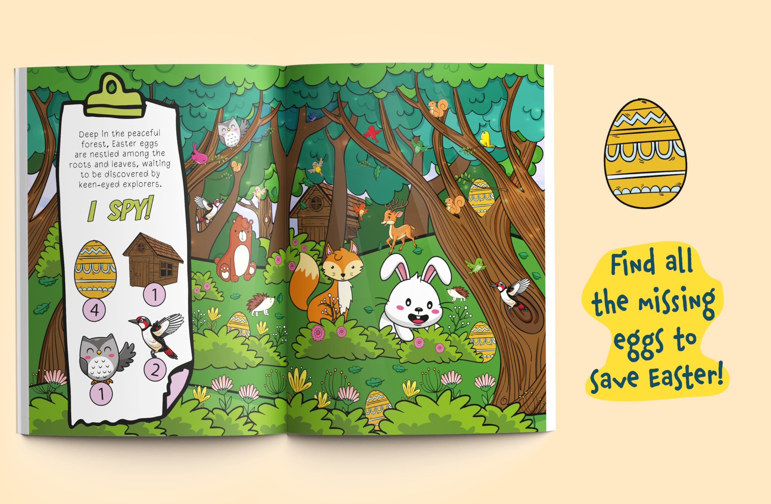 I Spy Easter Eggs: Find the Easter Bunny's Hidden Eggs and Become the Easter Hero! A Cute Easter Basket Stuffer for Toddlers 2-5 (I Spy Books for Toddlers)