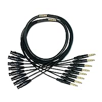 Mogami Gold 8 TRS-XLRF-05 Audio Adapter Snake Cable, 8 Channel Fan-Out, XLR-Female to 1/4