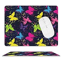 Spray Paint Butterfy Mouse Pad PU Leather Mousepad Non-Slip Waterproof Computer Mouse Mat for Office Home