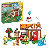 LEGO Animal Crossing Isabelle’s House Visit, Creative Building Toy for 6 Plus Year Old Kids, Girls & Boys, Includes 2 Minifigures from the Video Game Series Including Fauna, Birthday Gift Idea 77049