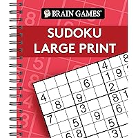 Brain Games - Sudoku Large Print (Red) Brain Games - Sudoku Large Print (Red) Spiral-bound