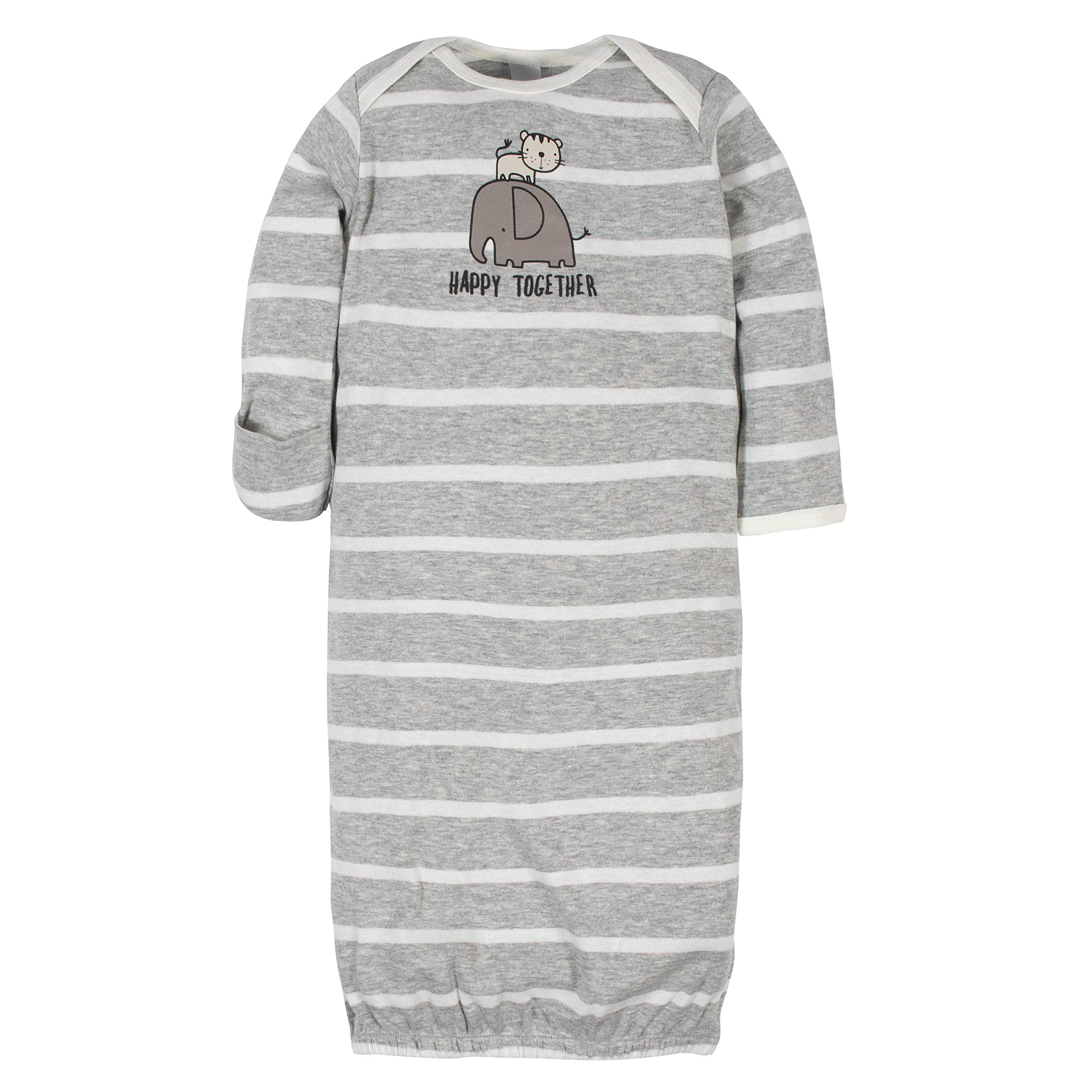 Gerber Unisex Baby Boy and Girls 4-Pack Sleeper Gown