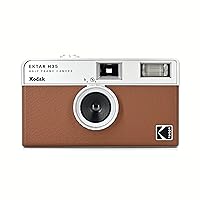 EKTAR H35 Half Frame Film Camera, 35mm, Reusable, Focus-Free, Lightweight, Easy-to-Use (Brown) (Film & AAA Battery are not Included)