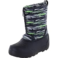 Northside Kid's Icicle Snow Boot, Black Green - 5 M US Toddler