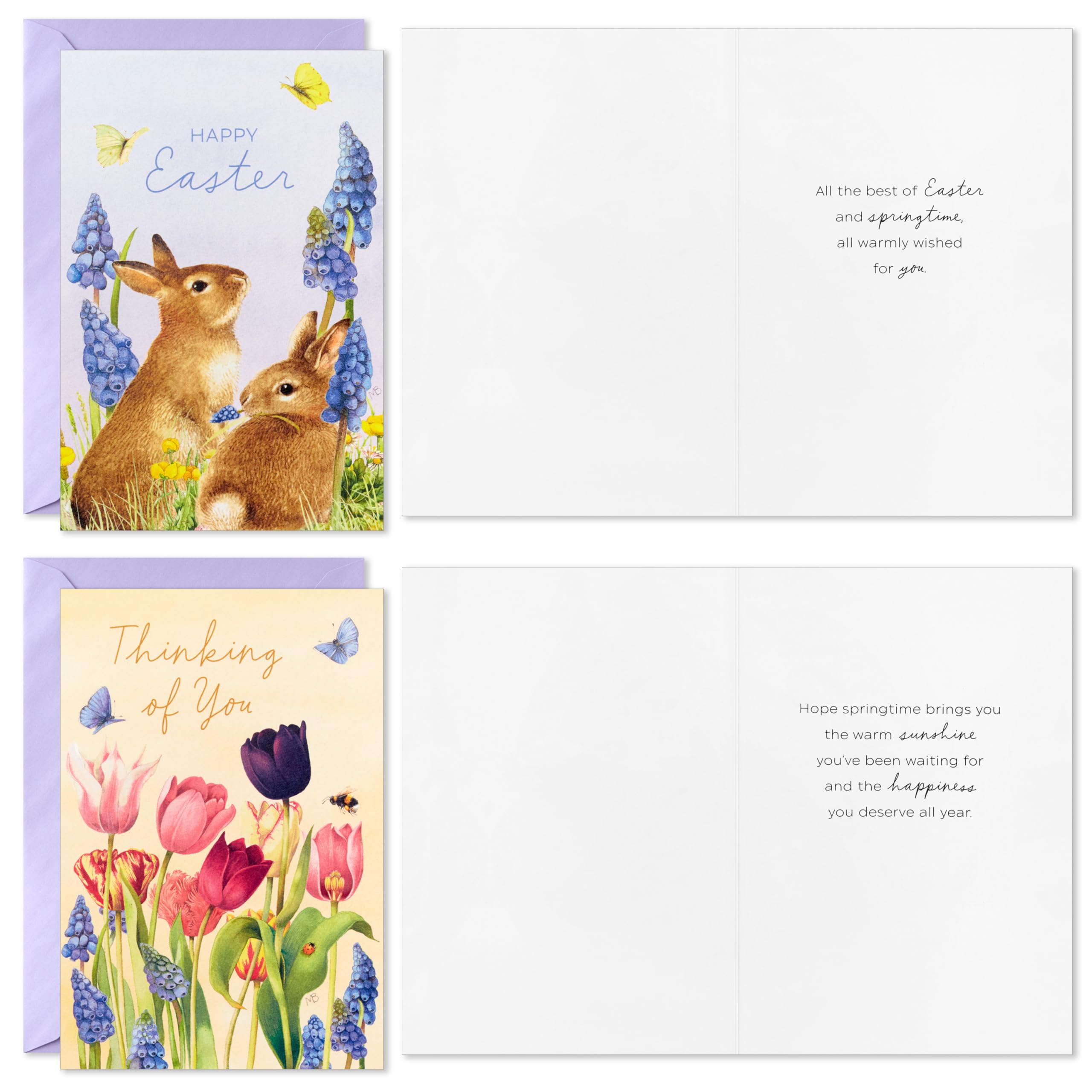Hallmark Marjorlein Bastin Assorted Spring and Easter Cards (36 Cards with Envelopes)